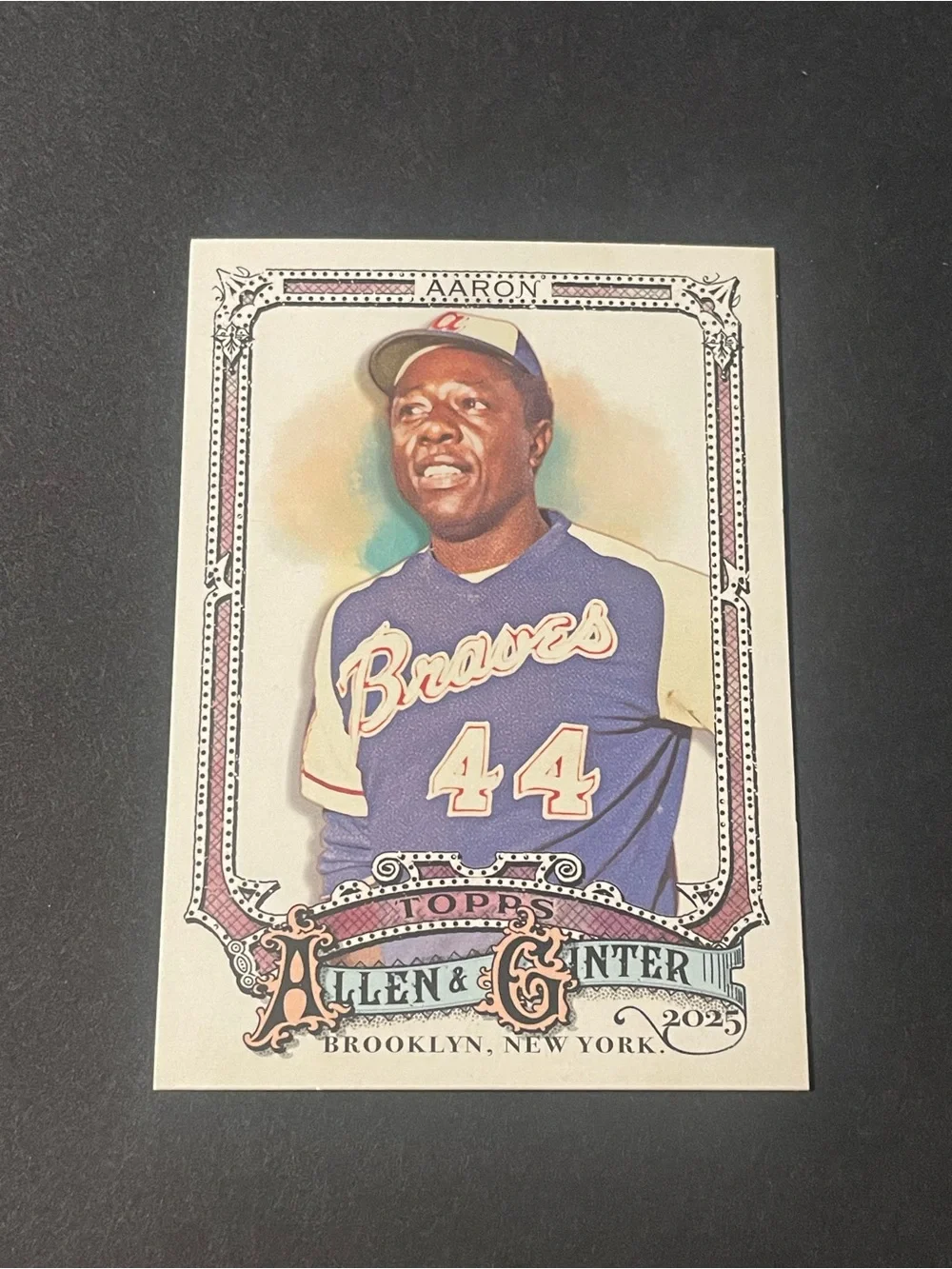 2025 Braves Hank Aaron Topps Allen & Ginter #13 Base Card